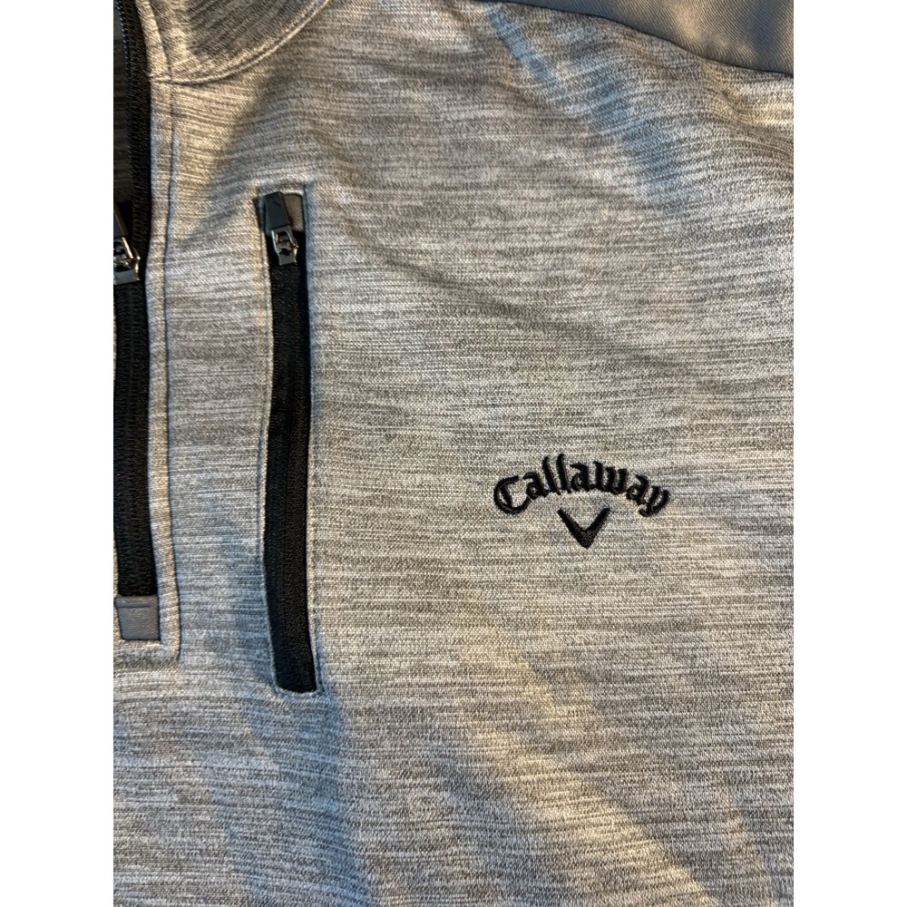Callaway Golf 1/4 Zip Pullover Mens XXL Gray Long Sleeve Sweat Shirt Activewear - Picture 13 of 16